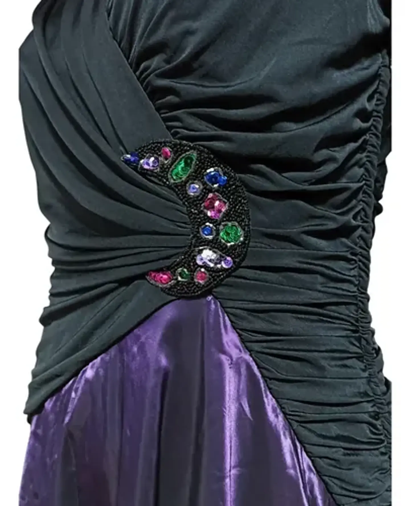 Vestido de Fiesta Vintage Años 80s Drapeado - Talla M 9