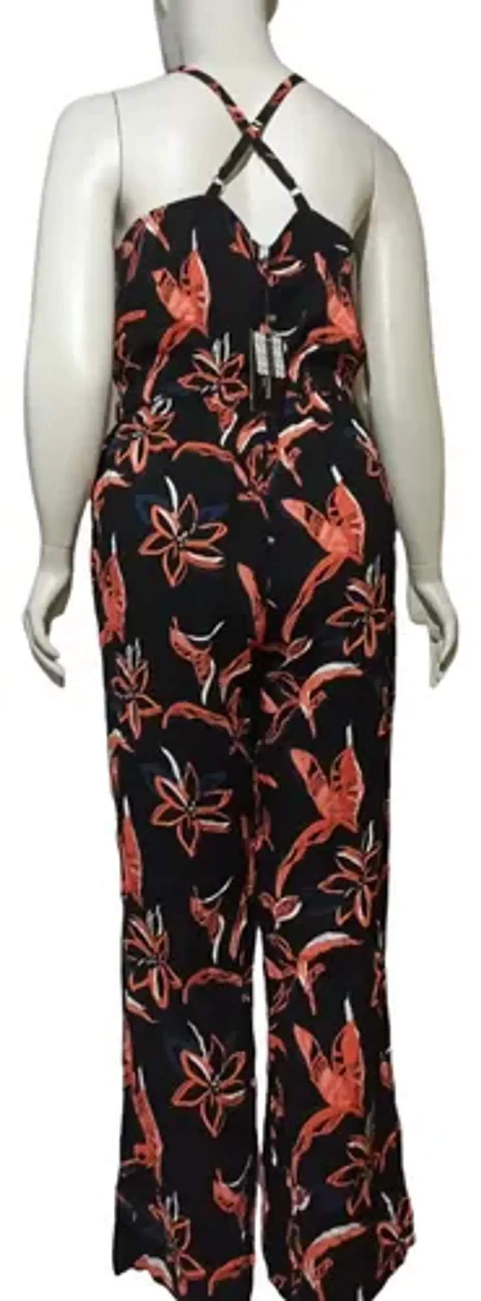 Enterito Largo Printt Negro Floral - Talla L  4