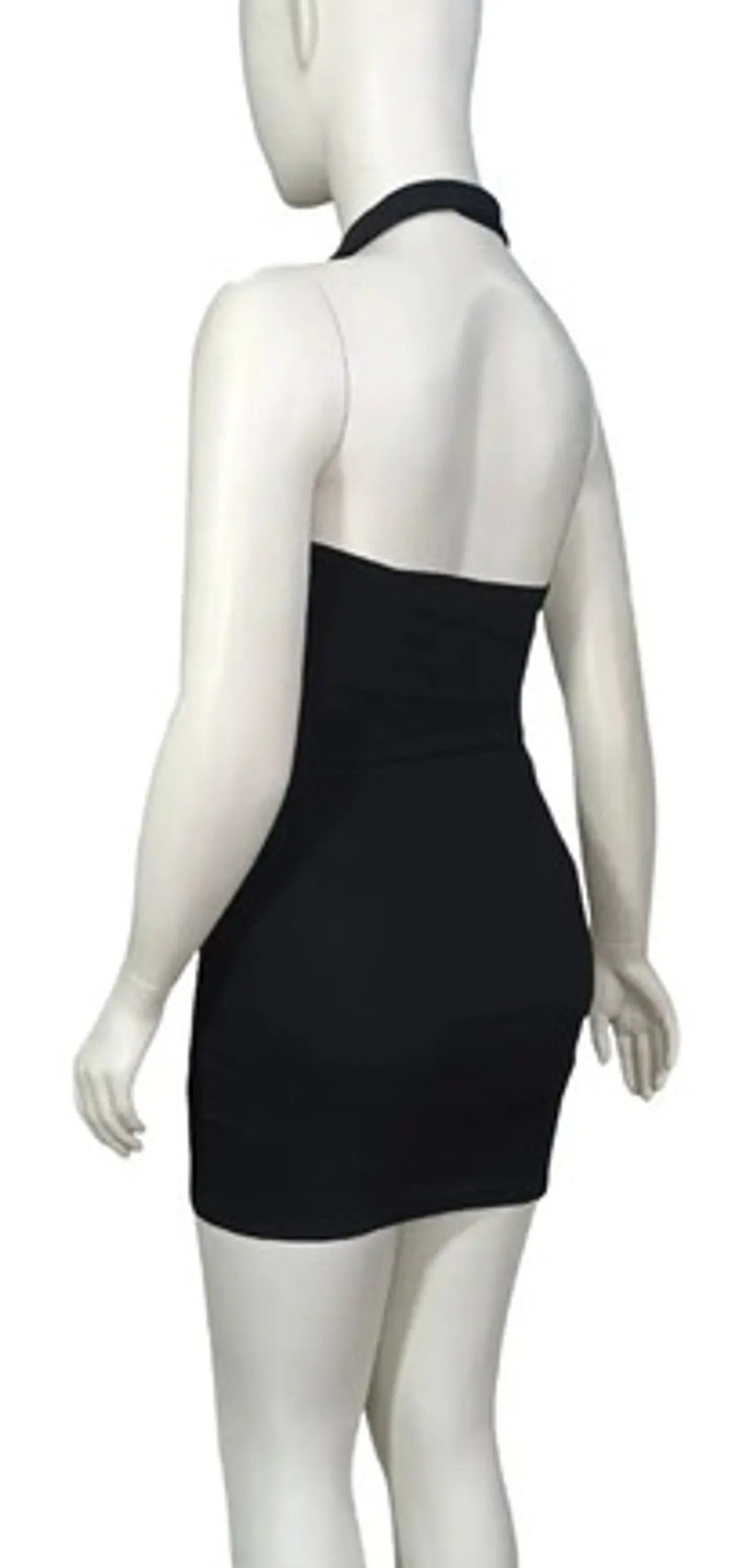 Vestido De Fiesta - Noche Ajustado Cuello Camisero Talla M 7
