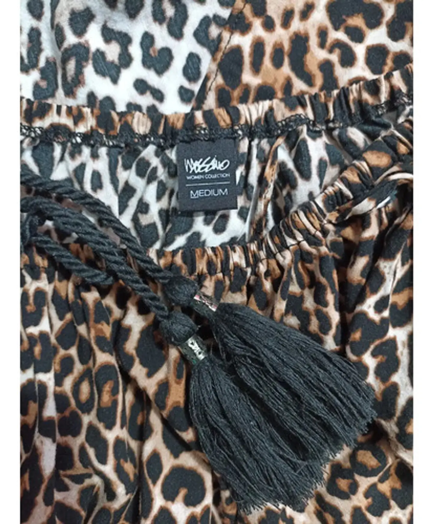 Blusa Leopardo Mossimo Hombros Descubiertos - Talla M 6