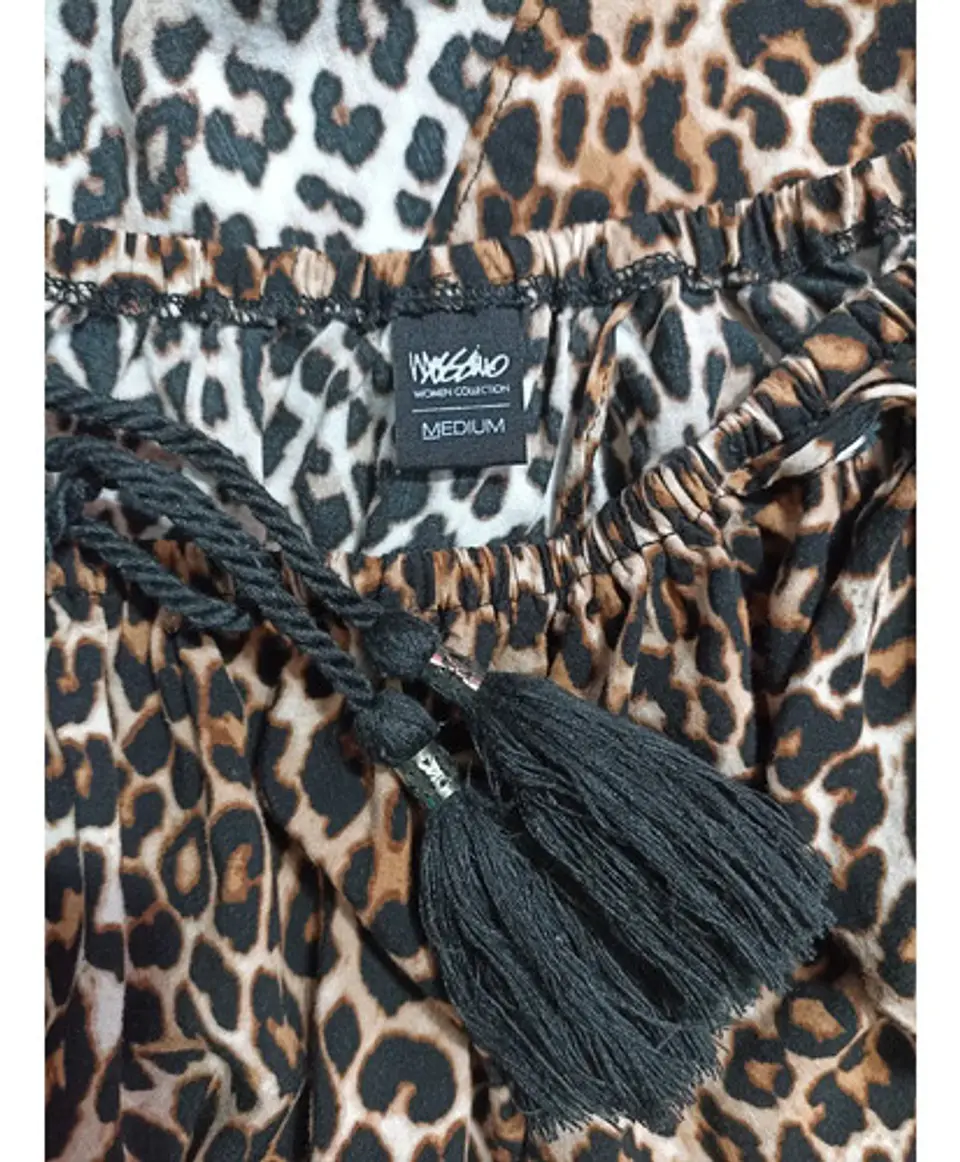Blusa Leopardo Mossimo Hombros Descubiertos - Talla M 6