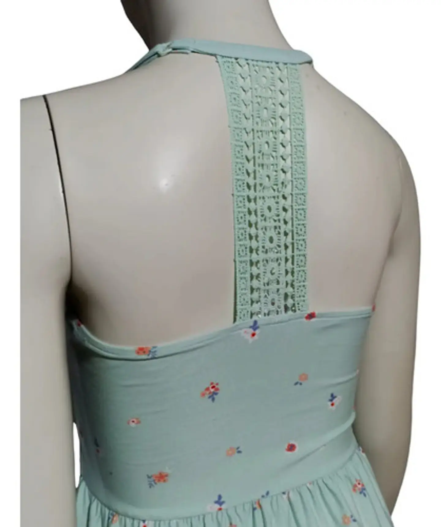 Vestido Corto Espalda Crochet - Talla L 6
