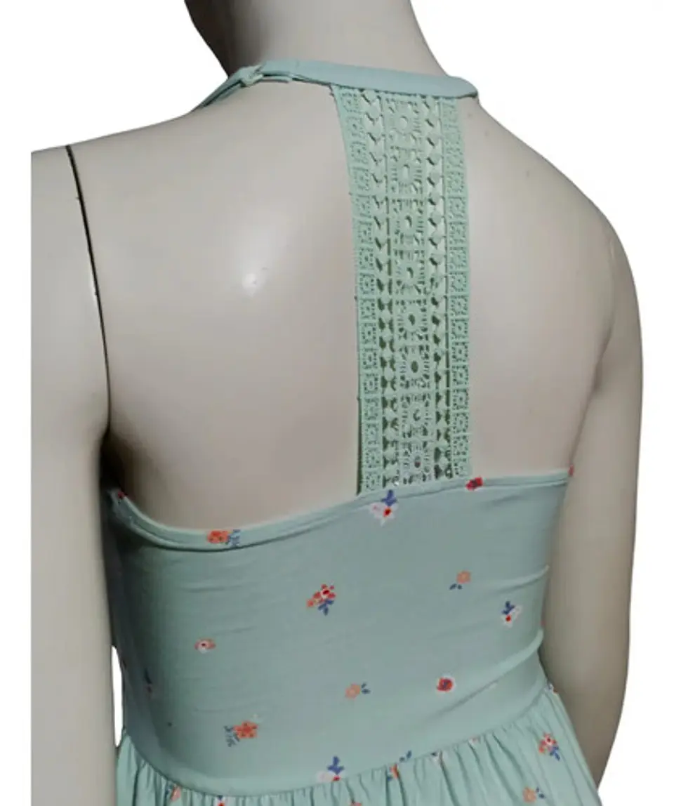 Vestido Corto Espalda Crochet - Talla L 6