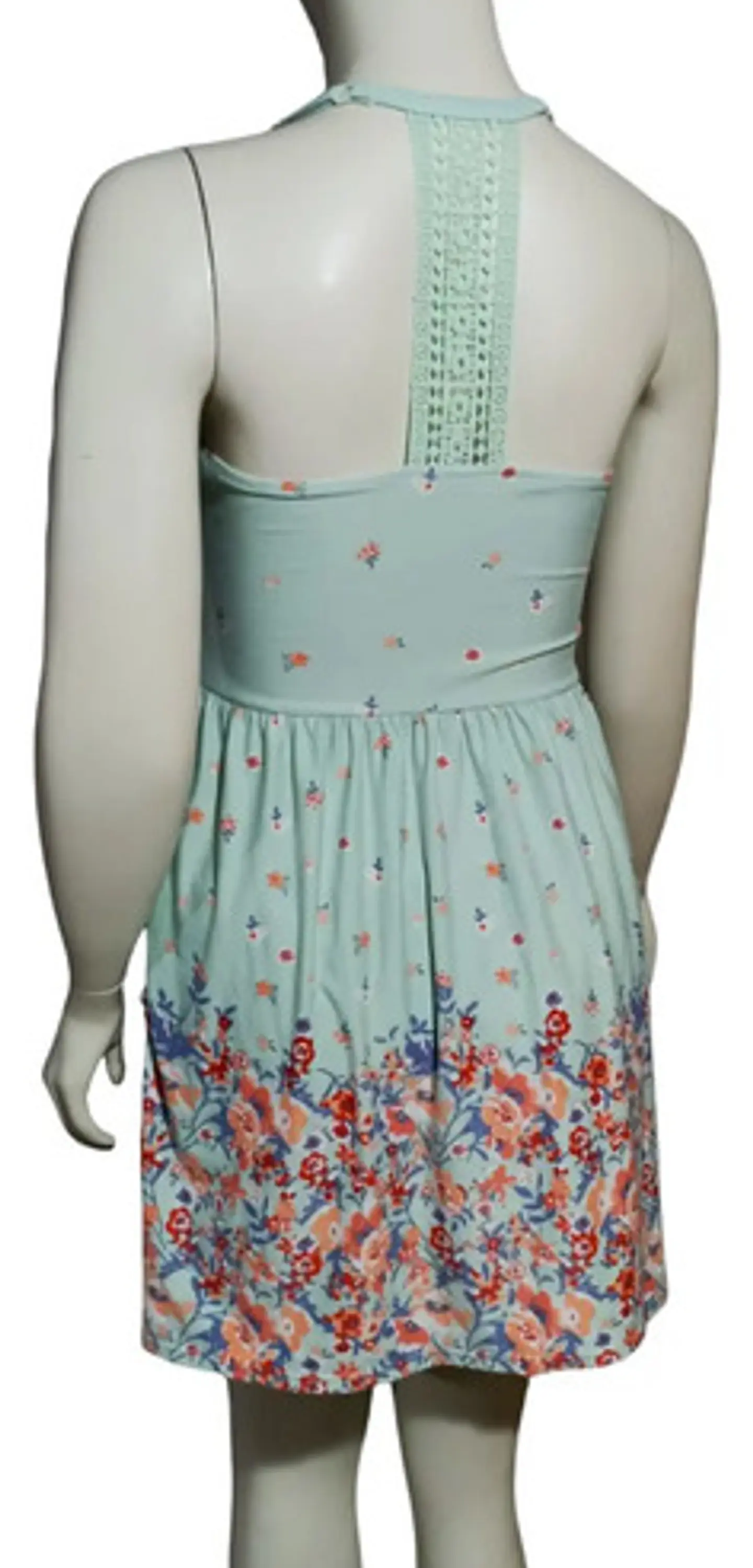 Vestido Corto Espalda Crochet - Talla L 7