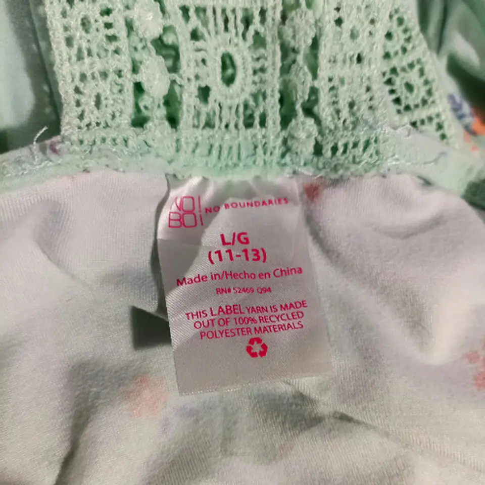 Vestido Corto Espalda Crochet - Talla L 8