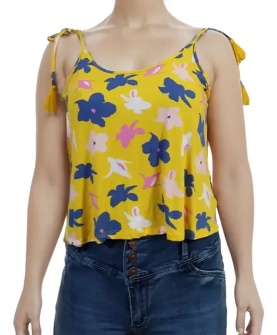 Top Amarillo Estampado Aussie - Talla L 1