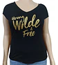 Polera Negra Frase Dorada By Ellie Wilde Mon Cherie Talla Xl - Miniatura 4