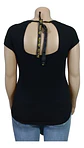 Polera Negra Frase Dorada By Ellie Wilde Mon Cherie Talla Xl - Miniatura 5