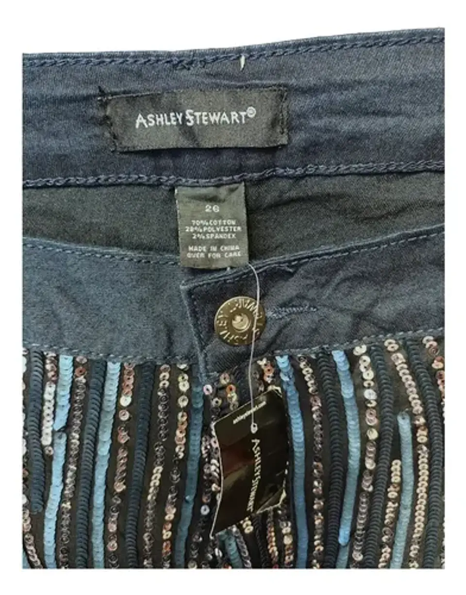 Pantalones Frontal De Lentejuelas Talla Grande 5xl /62-64 4