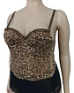 Bustier Tipo Corset Encaje Leopardo Y Cuentas Talla L - Xl - Miniatura 2
