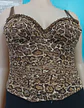 Bustier Tipo Corset Encaje Leopardo Y Cuentas Talla L - Xl - Miniatura 4