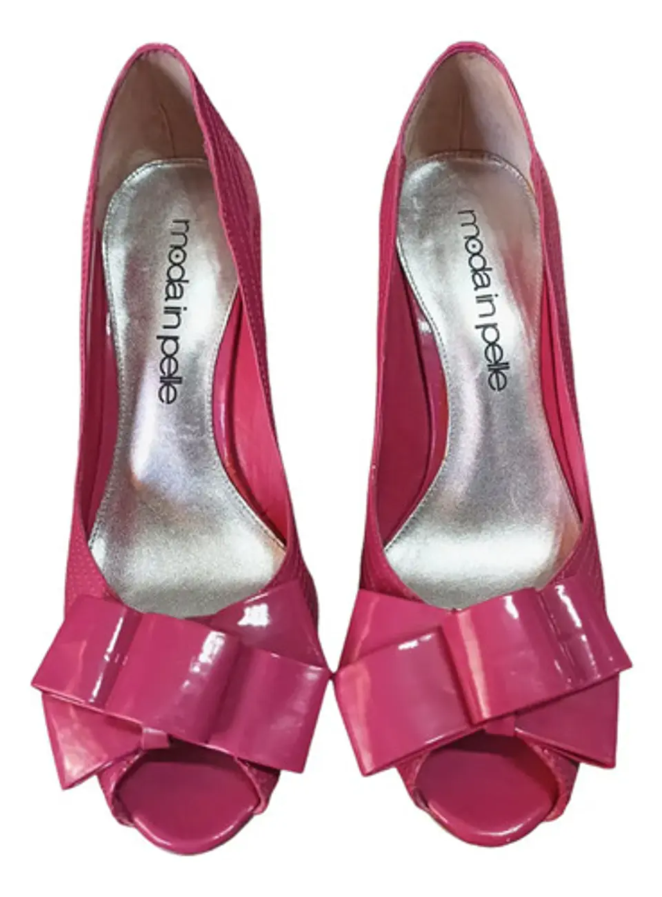 Zapato Tacón Alto Punta Abierta Con Lazo Barbie 37.5 - 38 3