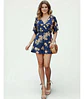 Enterito Corto Manga Kimono Floral Warehouse One Talla M - Miniatura 1