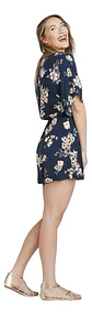 Enterito Corto Manga Kimono Floral Warehouse One Talla M - Miniatura 6