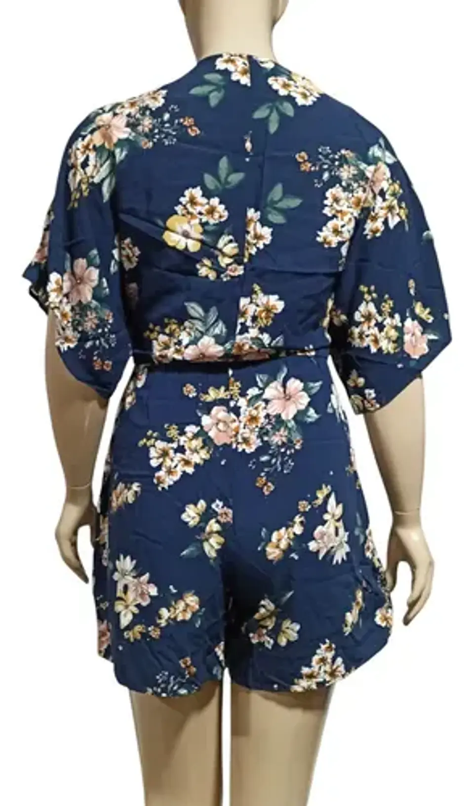 Enterito Corto Manga Kimono Floral Warehouse One Talla M 7