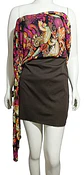 Maxi Vestido Floral Strapless Mujer Talla M - Miniatura 8