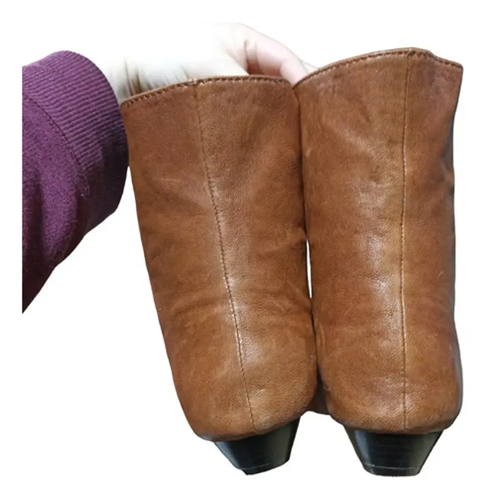Botines Aldo Kiltie Estilo Western Cuero   - Talla 37 5