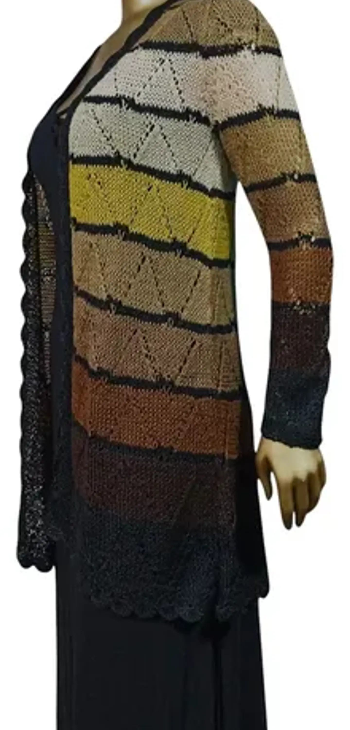 Tejido Largo de Hilo Fabricación Artesanal Talla Estándar S a L 23