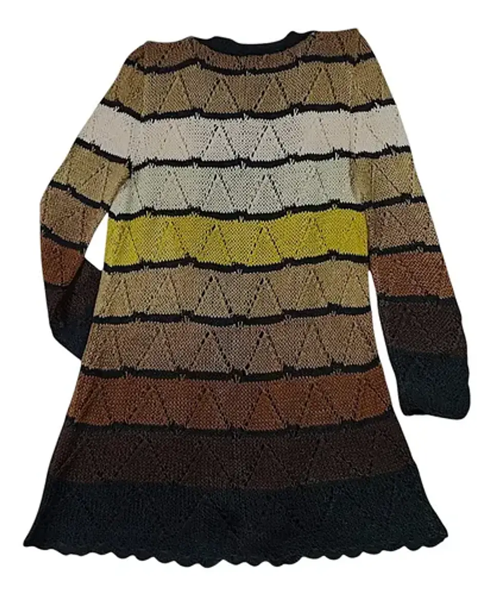 Tejido Largo de Hilo Fabricación Artesanal Talla Estándar S a L 26