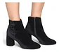 Botín Nine West Khraine de Terciopelo Negro  - Talla 37.5 - Miniatura 1