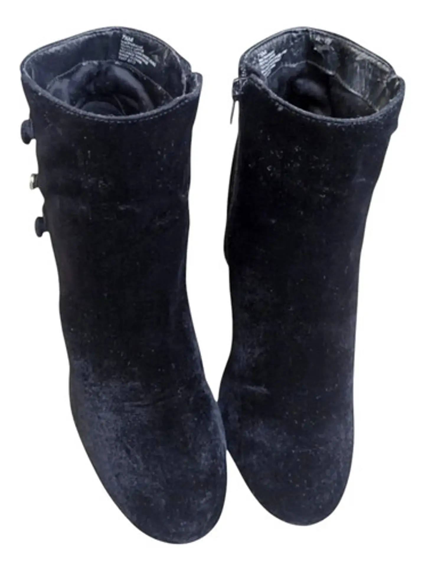Botín Nine West Khraine de Terciopelo Negro  - Talla 37.5 4
