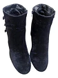 Botín Nine West Khraine de Terciopelo Negro  - Talla 37.5 - Miniatura 4