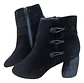 Botín Nine West Khraine de Terciopelo Negro  - Talla 37.5 - Miniatura 5