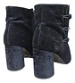 Botín Nine West Khraine de Terciopelo Negro  - Talla 37.5 - Miniatura 7