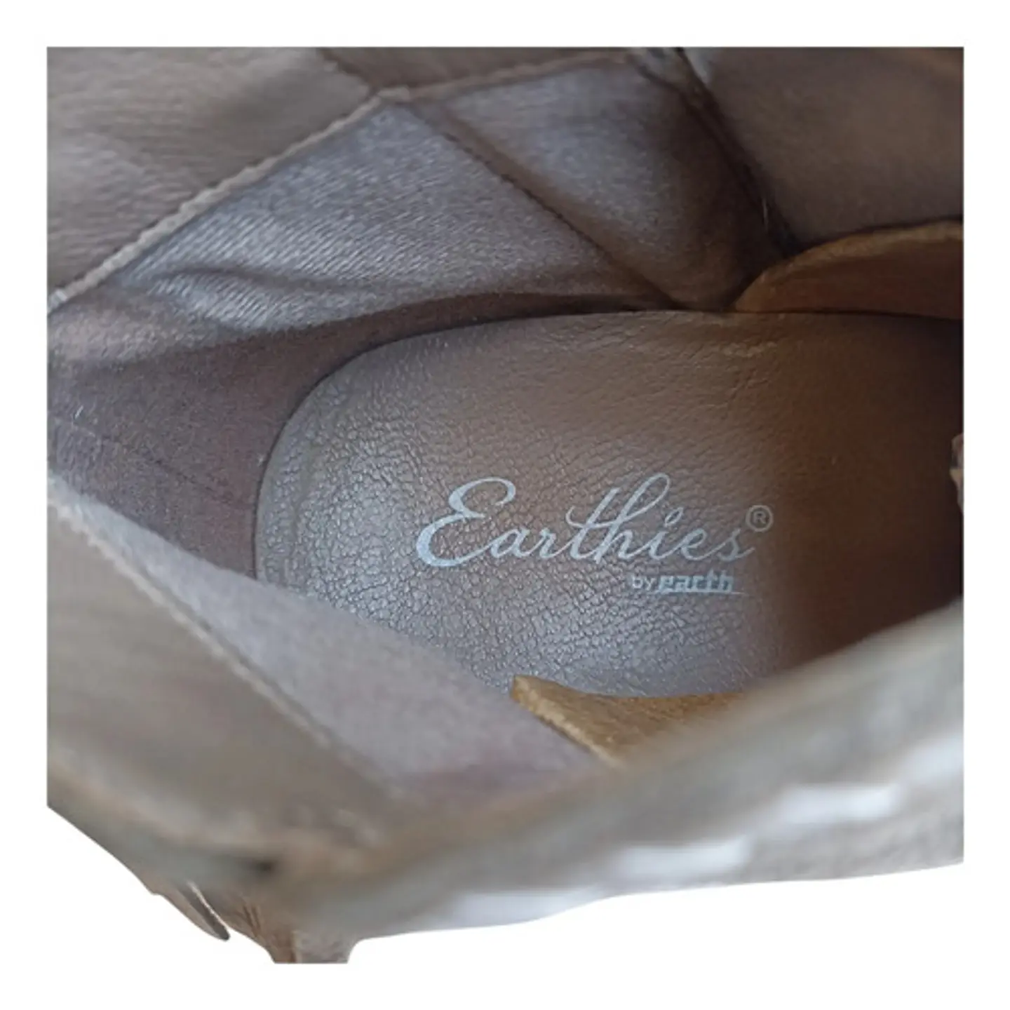 Botín Earthies Cuero Gamuza Y Flecos Talla 36.5 - Sin Uso 7
