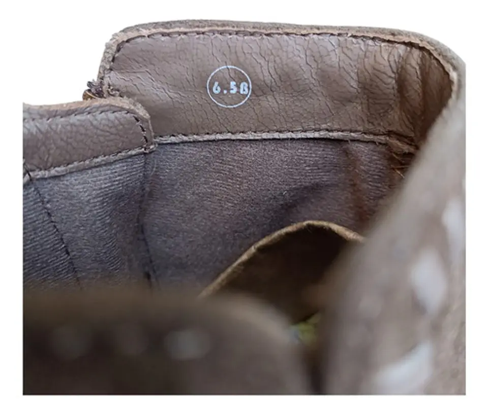 Botín Earthies Cuero Gamuza Y Flecos Talla 36.5 - Sin Uso 8