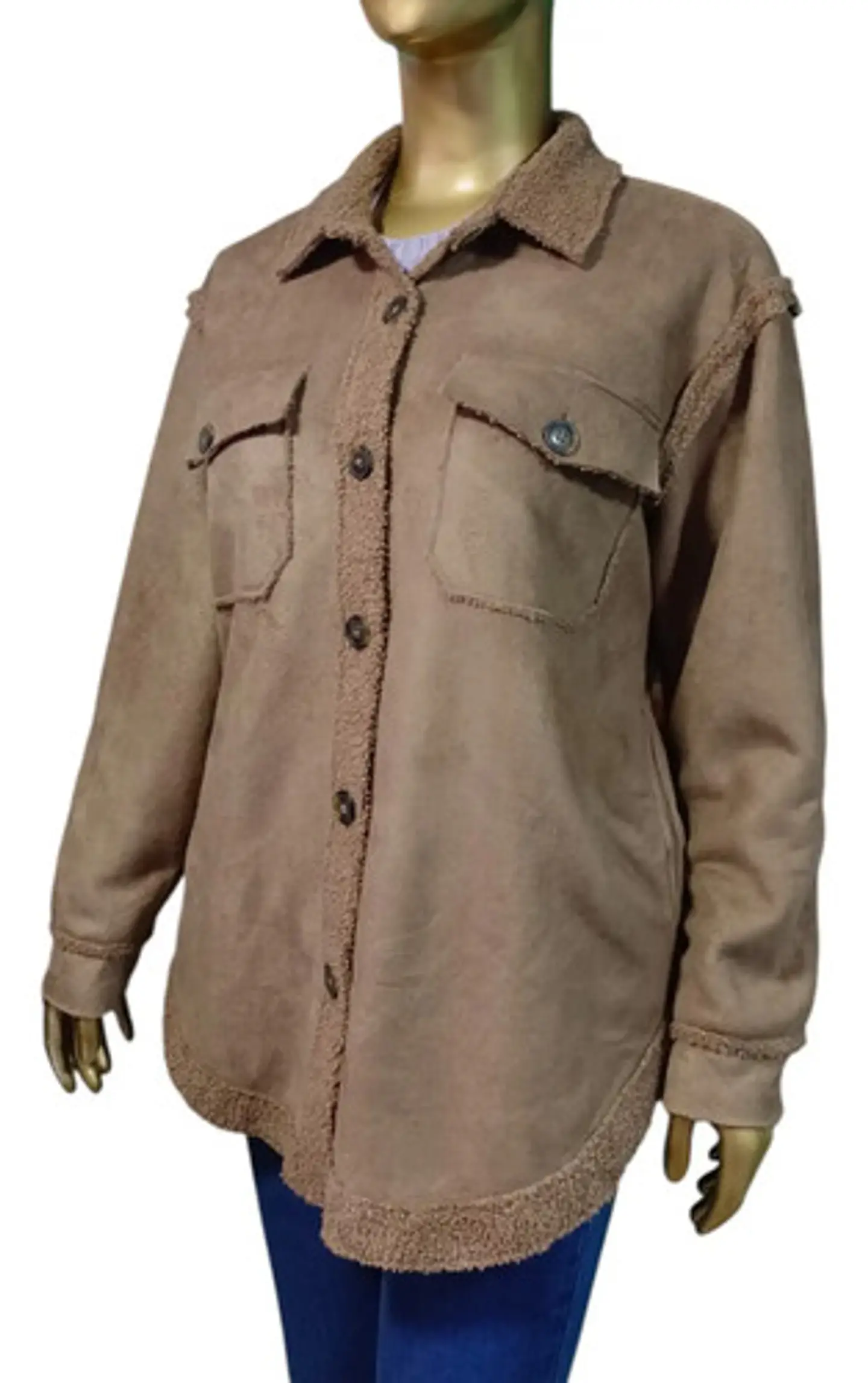 Chaqueta Tipo Camisa Forrada Maurices Talla M Oversize (M a XL) 2