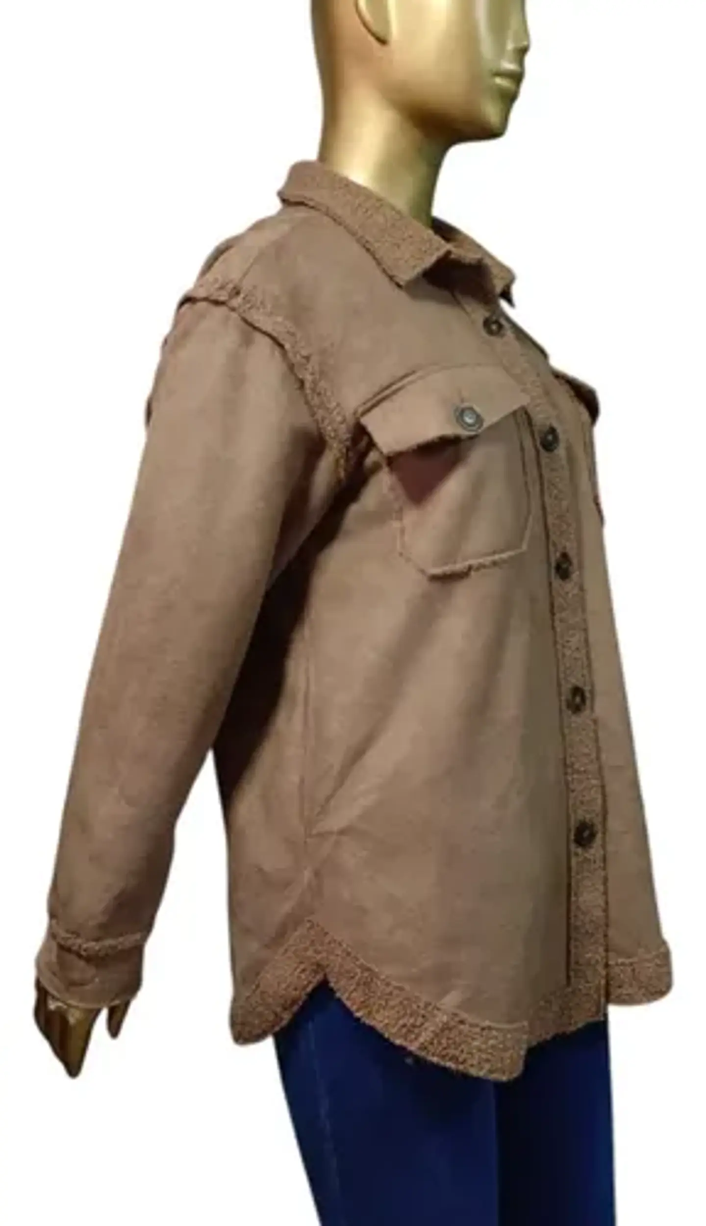 Chaqueta Tipo Camisa Forrada Maurices Talla M Oversize (M a XL) 4