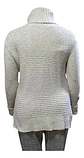 Sweater De Cuello Alto Vera Wang Gris Con Brillos - Talla L - Miniatura 4