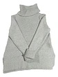 Sweater De Cuello Alto Vera Wang Gris Con Brillos - Talla L - Miniatura 6