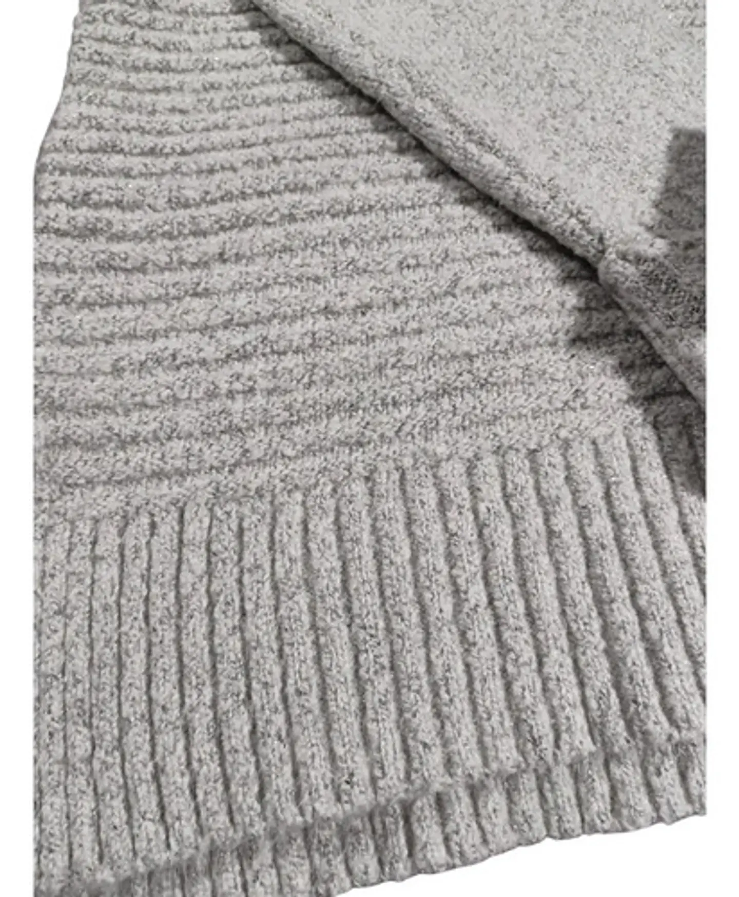 Sweater De Cuello Alto Vera Wang Gris Con Brillos - Talla L 9