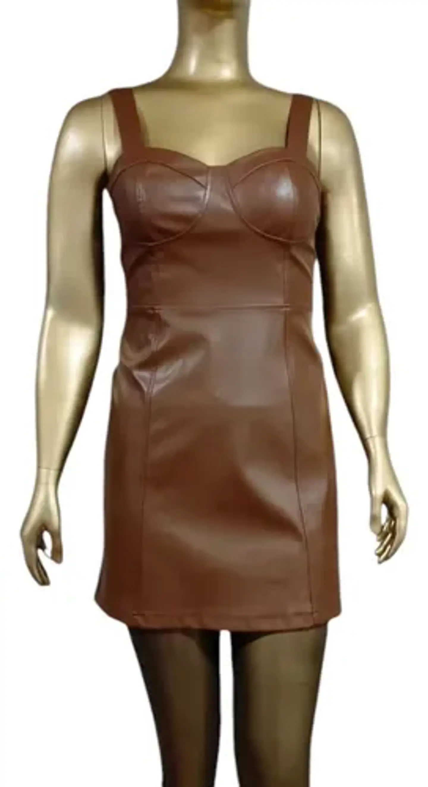 Vestido Importado Ajustado De Cuero Sintético -  A New Day 3