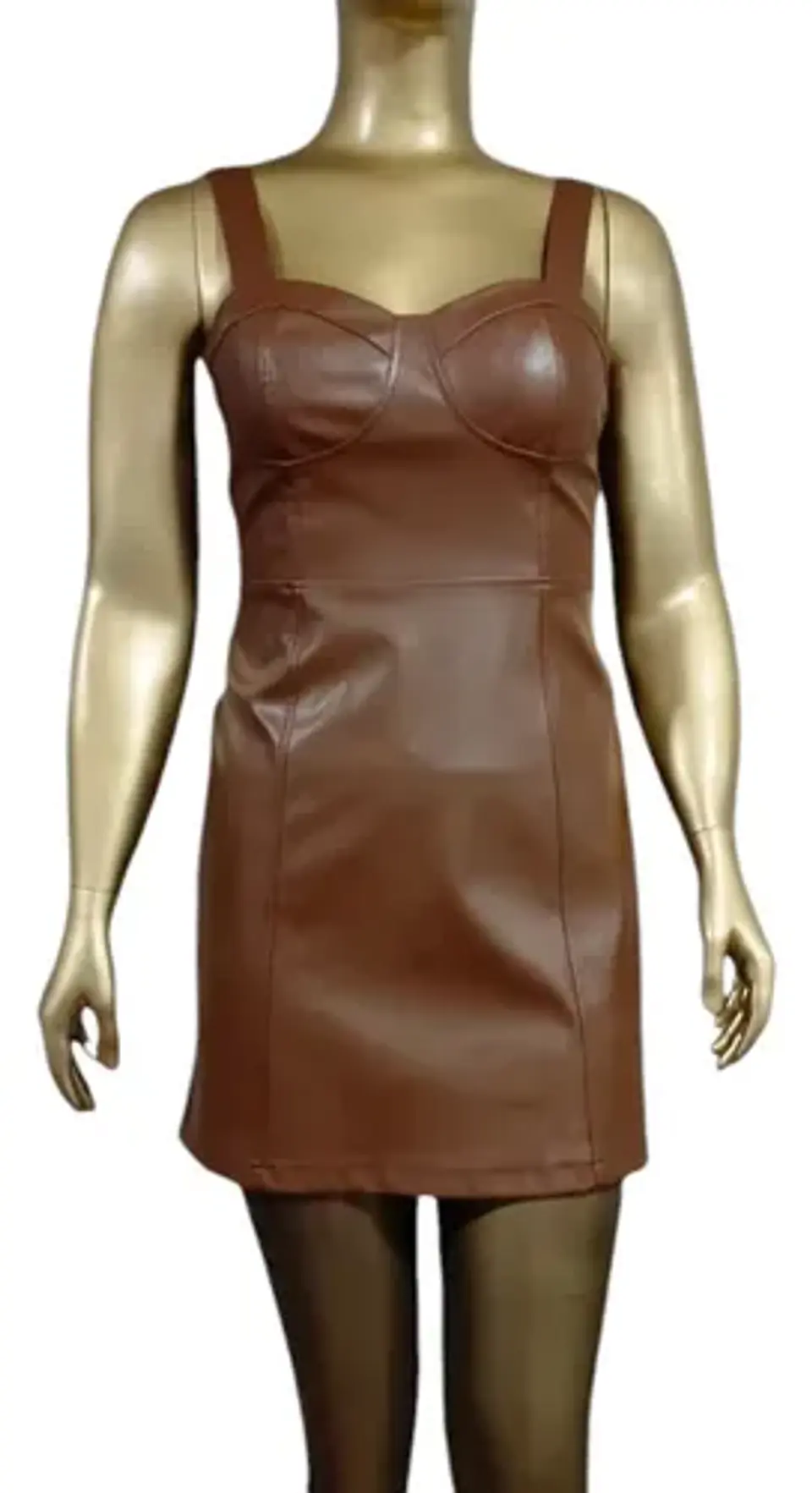Vestido Importado Ajustado De Cuero Sintético -  A New Day 3