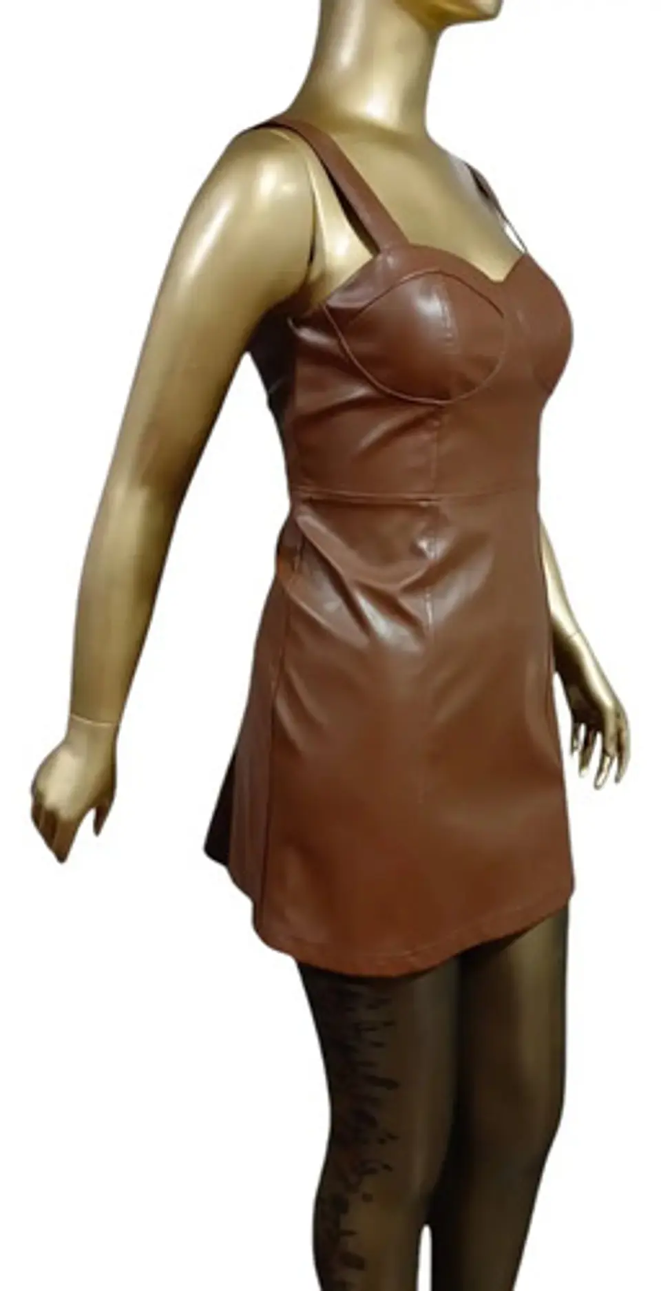 Vestido Importado Ajustado De Cuero Sintético -  A New Day 4