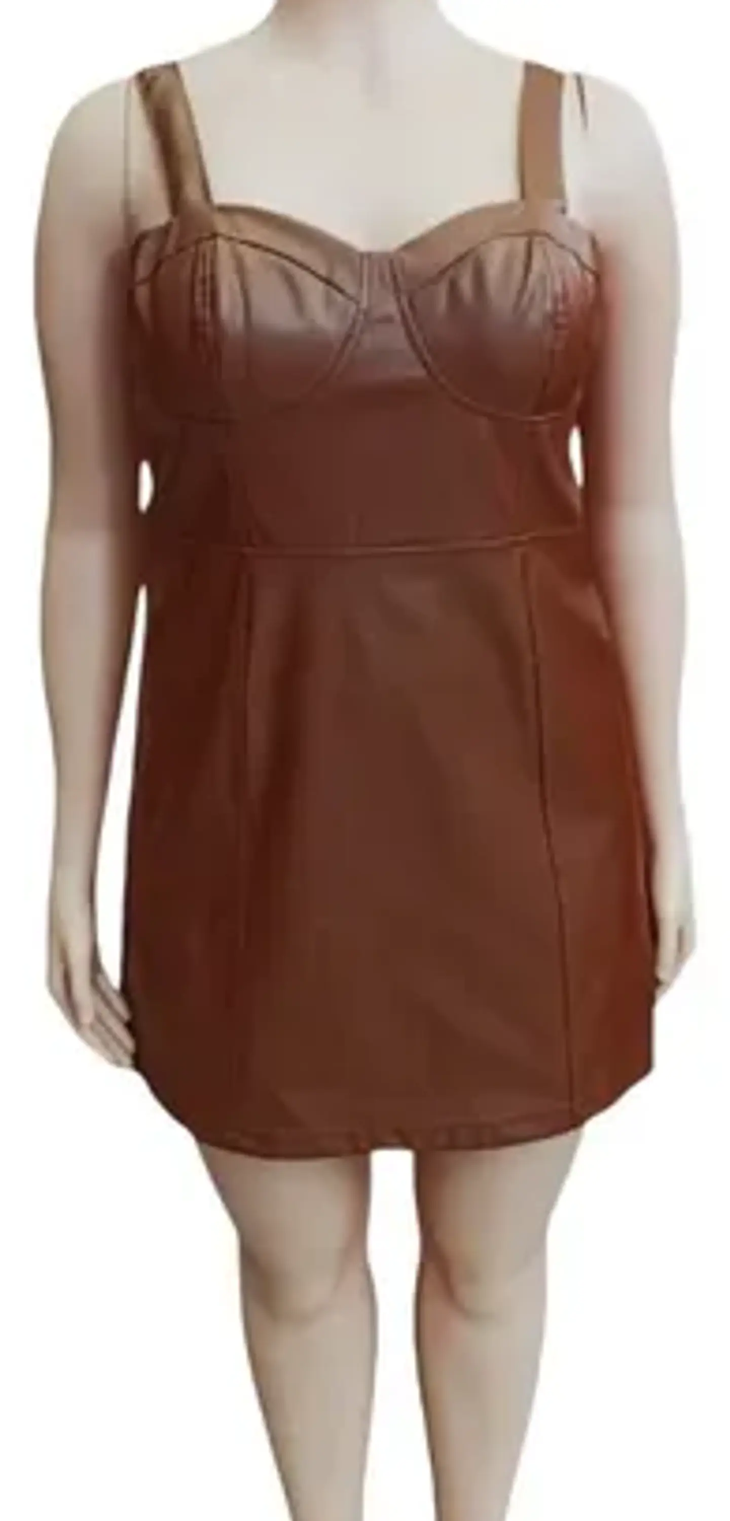Vestido Importado Ajustado De Cuero Sintético -  A New Day 9