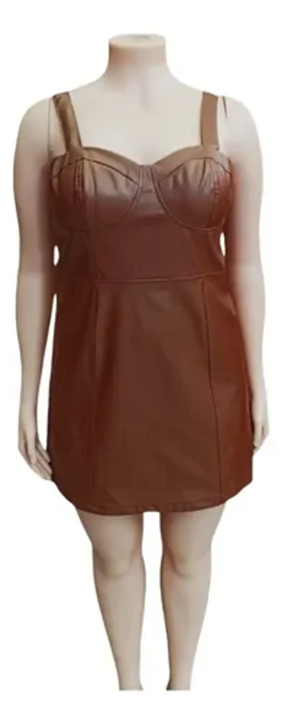 Vestido Importado Ajustado De Cuero Sintético -  A New Day 9