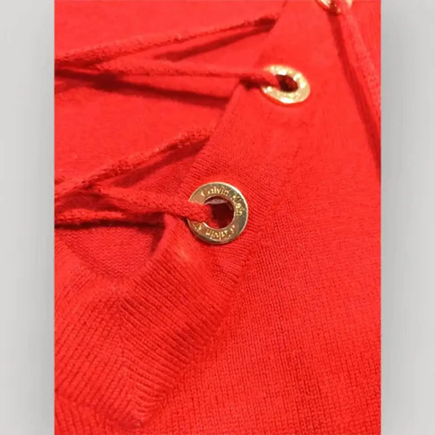 Sweater Calvin Klein Rojo Mangas 3/4 Para Mujer Talla L 7