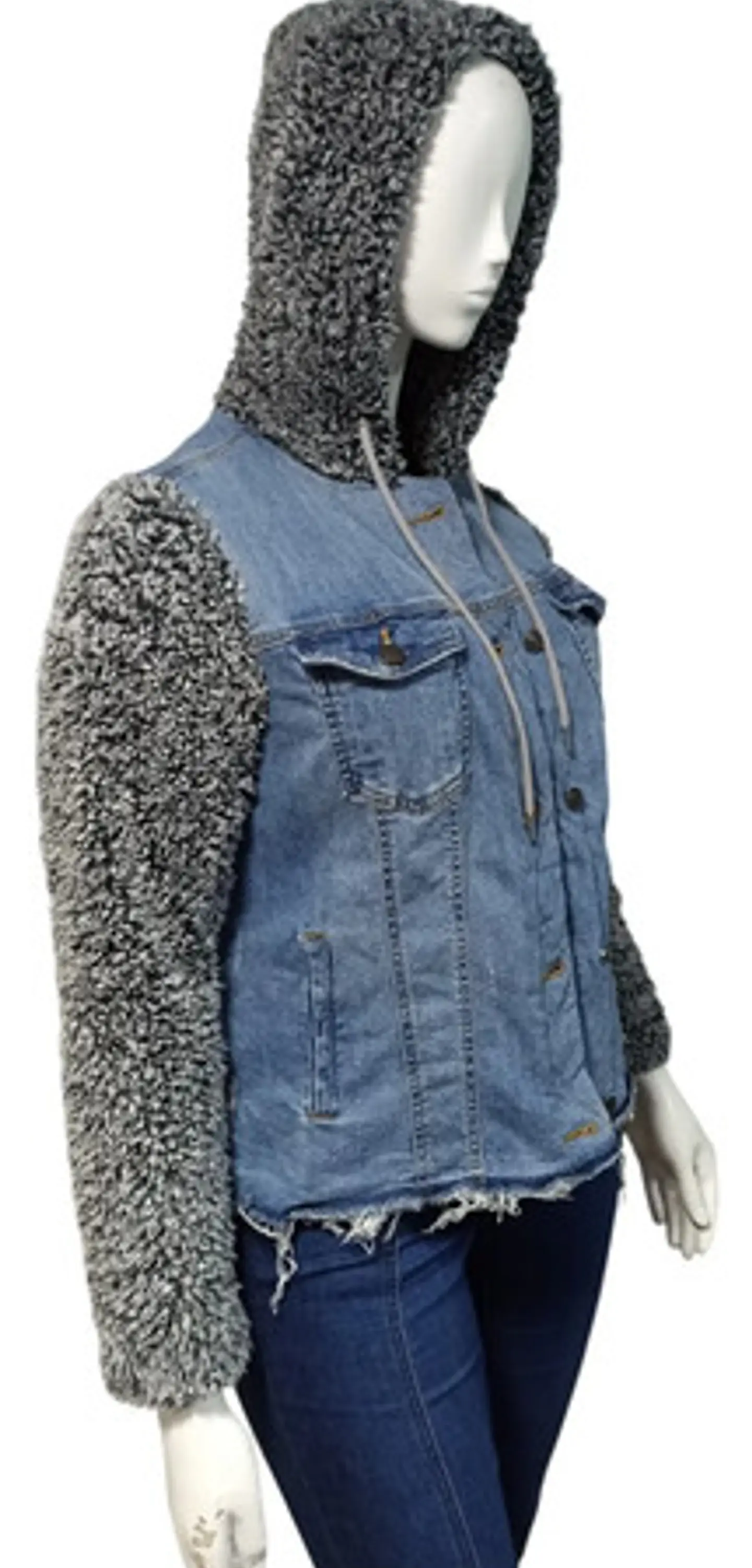 Chaqueta De Mezclilla Y Sherpa Maurices Tallas Grandes  Xl 4