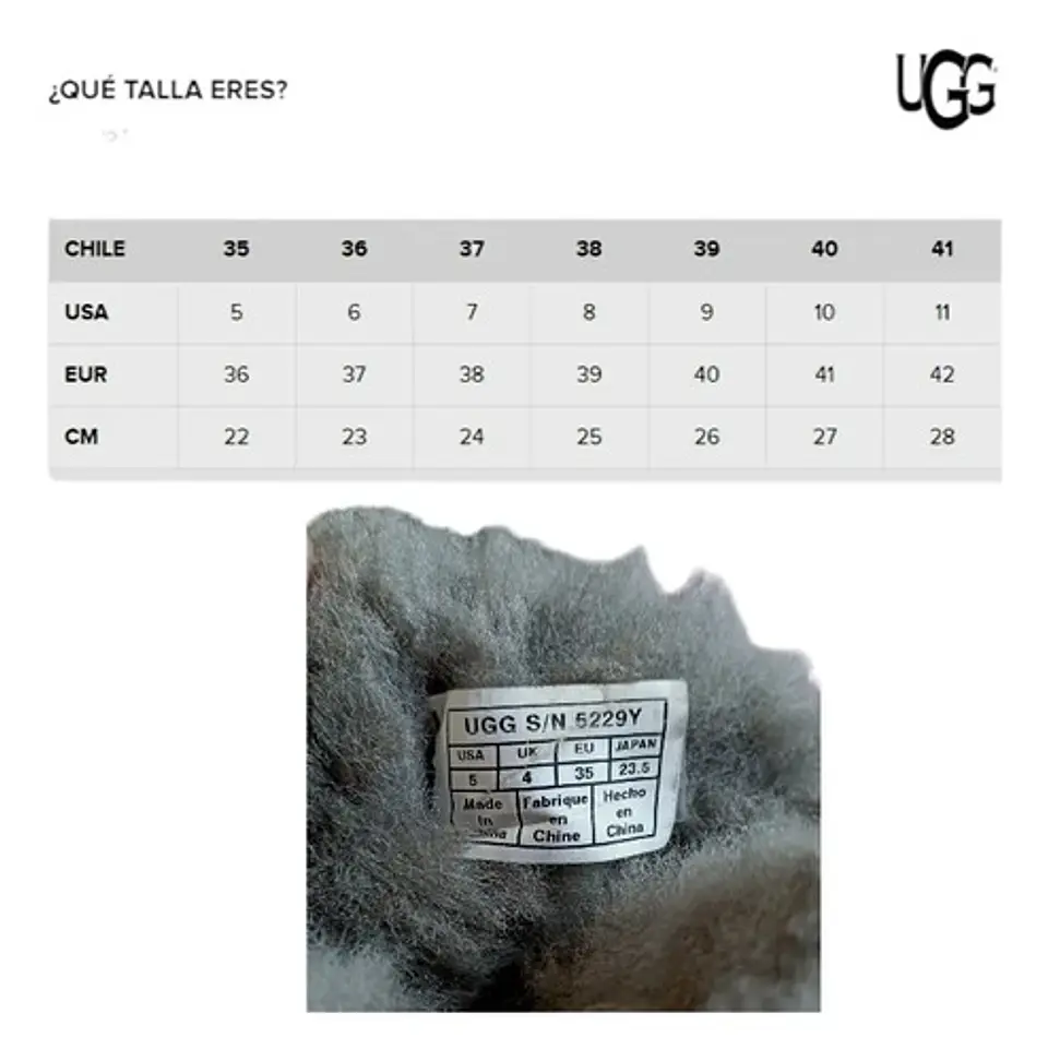 Botas UGG Modelo Classic Tall Gris - Talla 36.5 / 37 9