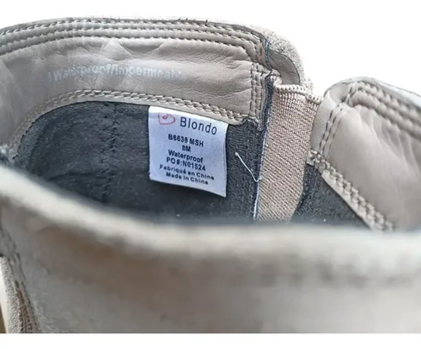 Botín De Gamuza Watetproof Marca Blondo - Talla 38 8