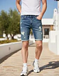 Short De Mezclilla Hollister Epic Flex - Hombre Talla 40 - Miniatura 1