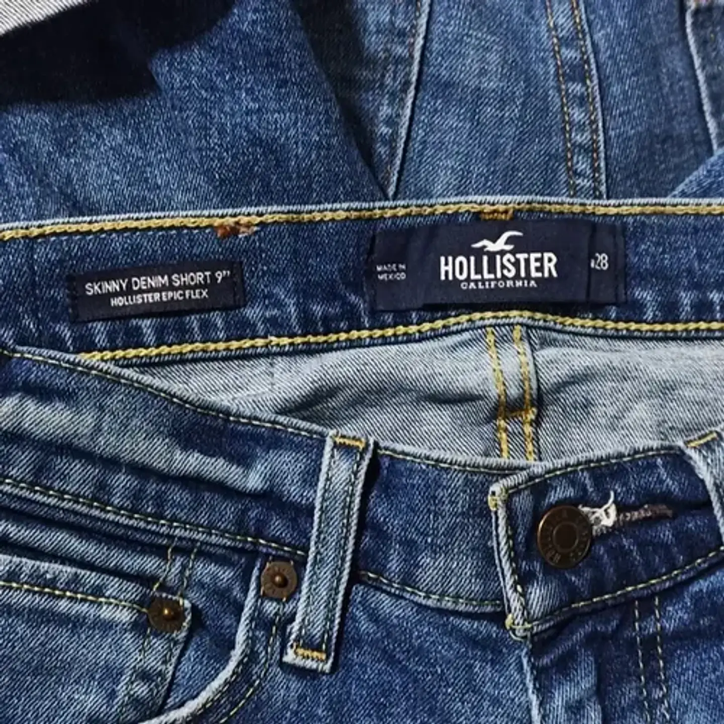 Short De Mezclilla Hollister Epic Flex - Hombre Talla 40 4