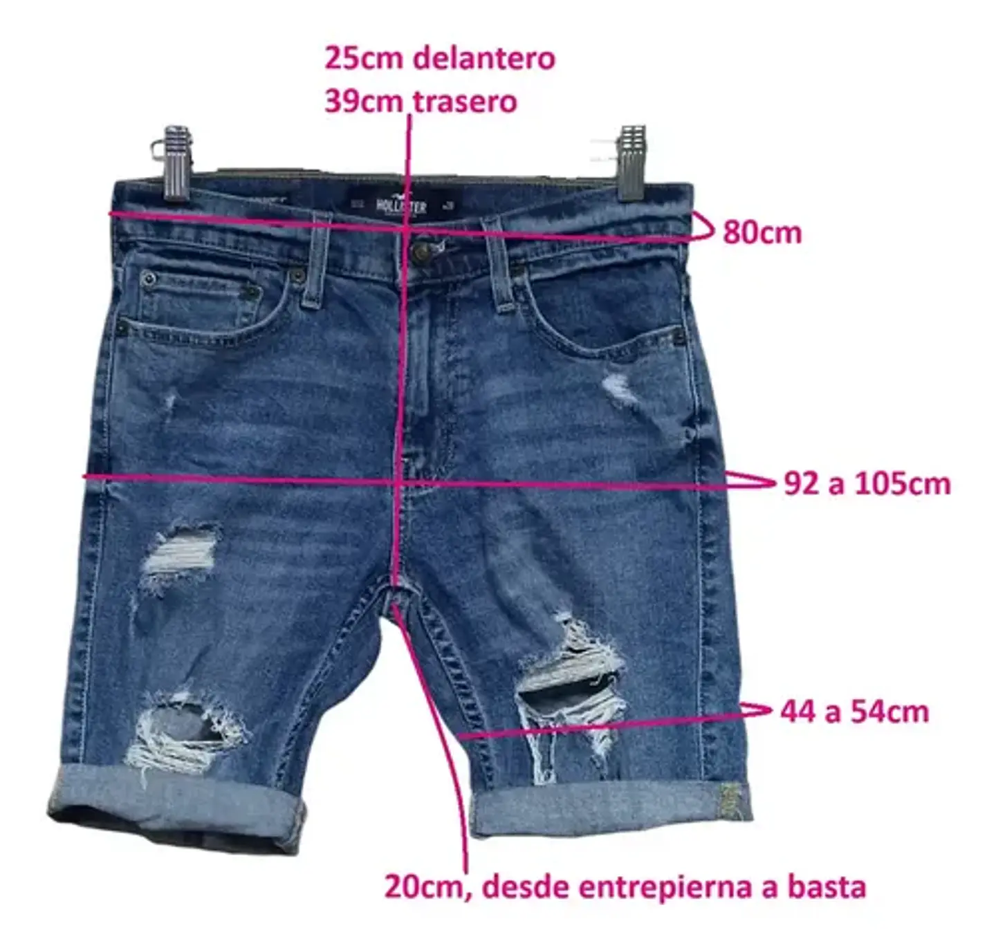 Short De Mezclilla Hollister Epic Flex - Hombre Talla 40 5