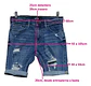 Short De Mezclilla Hollister Epic Flex - Hombre Talla 40 - Miniatura 5