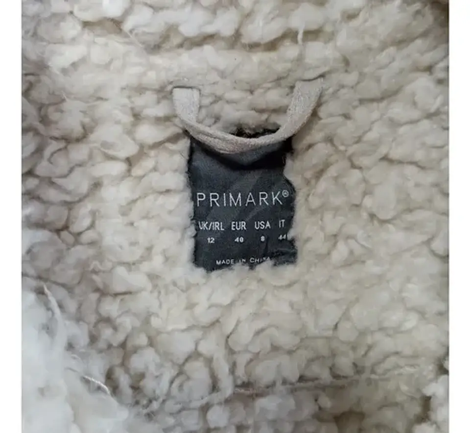 Chaqueta Aviadora Gamuza/piel Sintética Primark Talla M - L 8