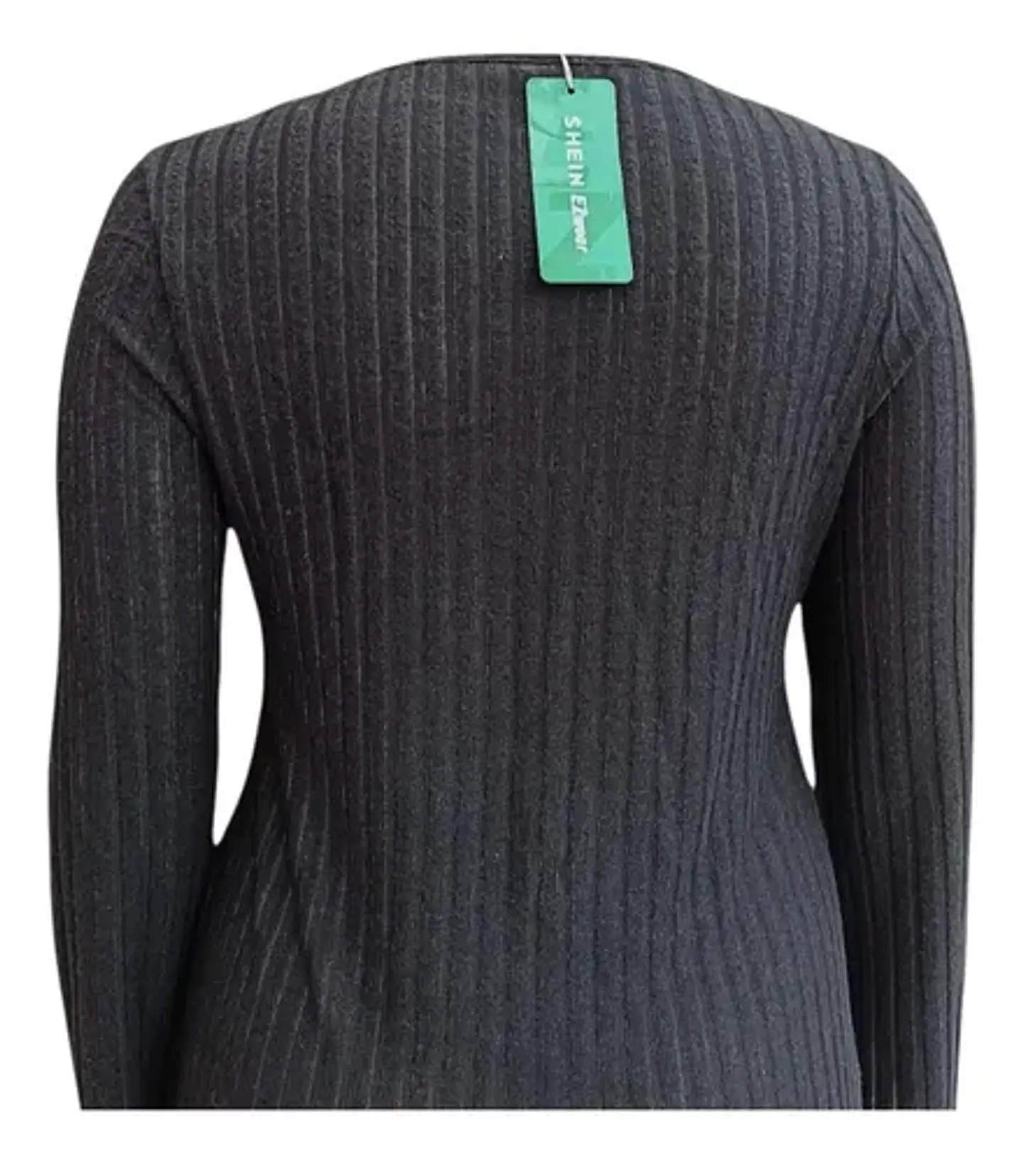 Vestido Ajustado Canalé Manga Larga - Talla Grande 4xl 5